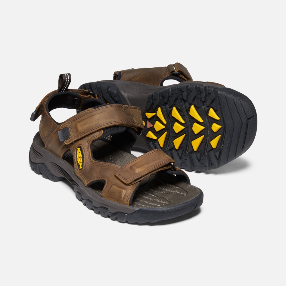 Sandalias Targhee Iii Con Punta Abierta Para Hombre De Bison-mulch