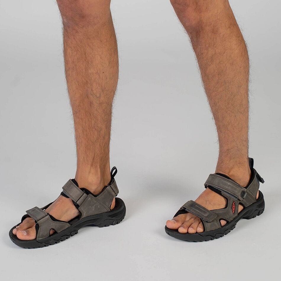 Sandalias Targhee Iii Con Punta Abierta Para Hombre De Bison-mulch