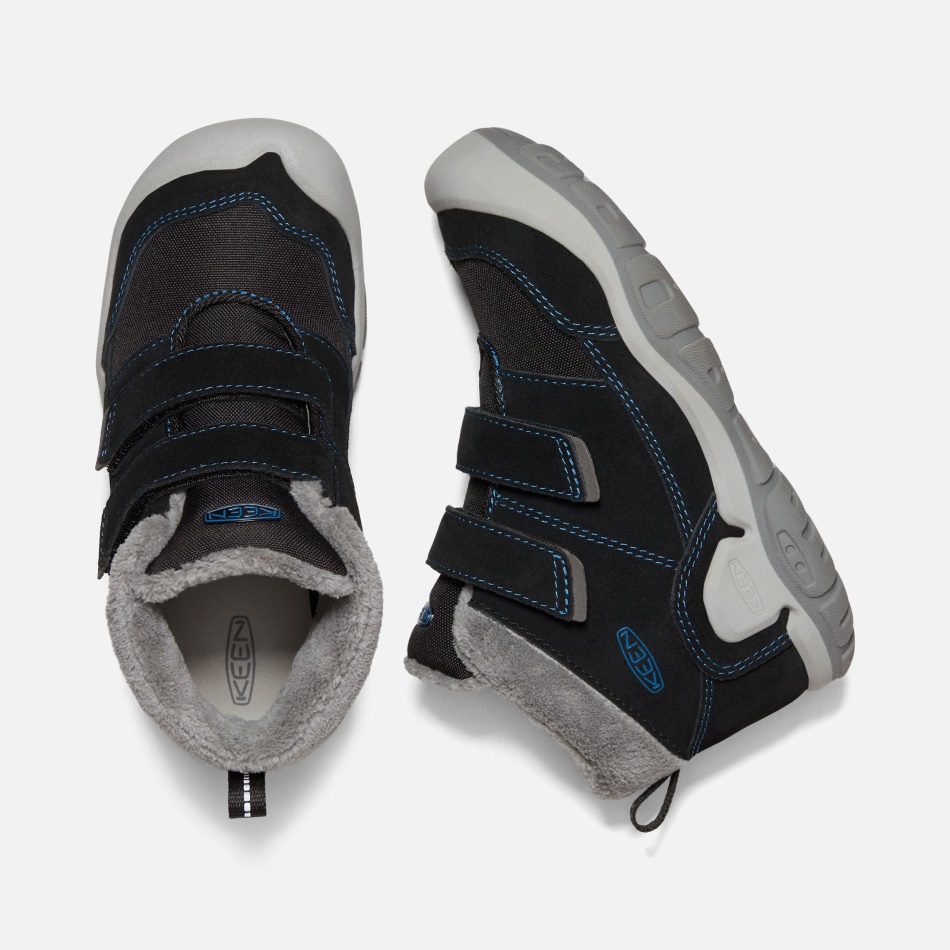 Chukka De Doble Tira Con Nudo Para Niños Grandes Kein Black-mykonos Blue