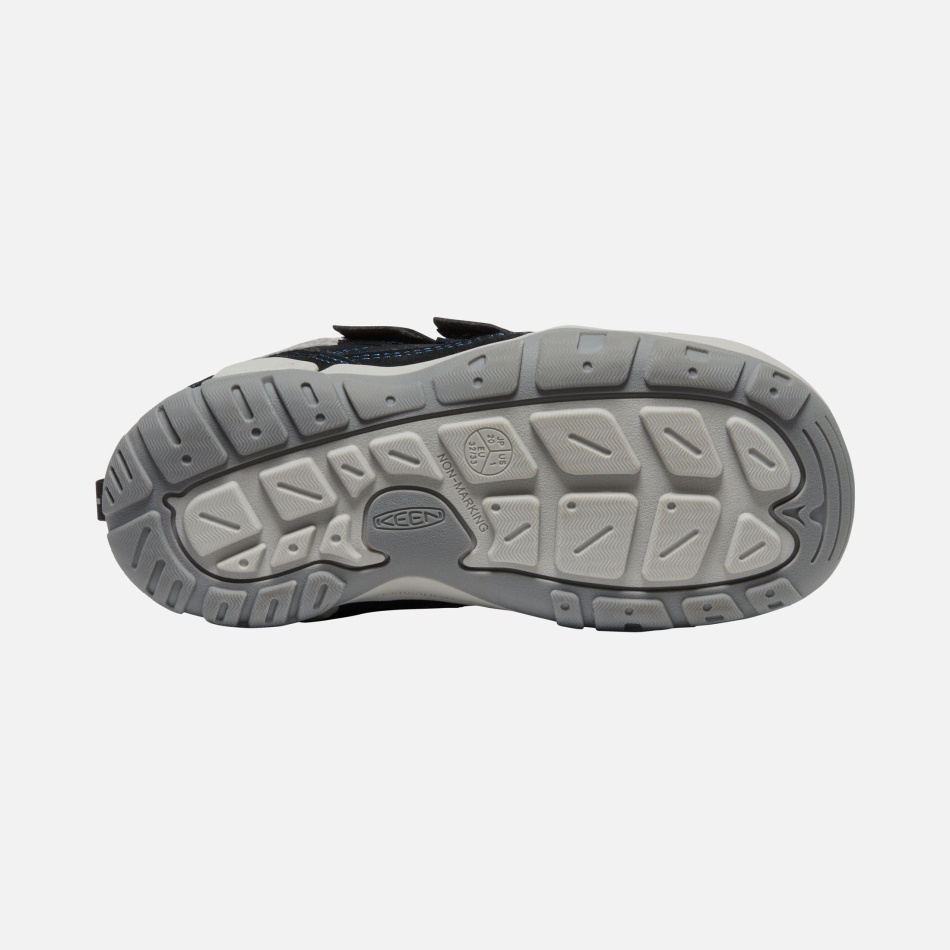 Chukka De Doble Tira Con Nudo Para Niños Grandes Kein Black-mykonos Blue