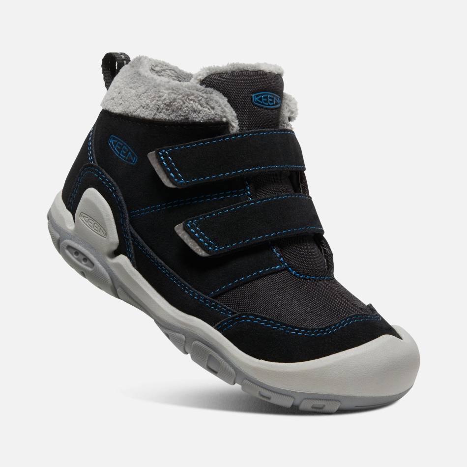 Chukka De Doble Tira Con Nudo Para Niños Grandes Kein Black-mykonos Blue