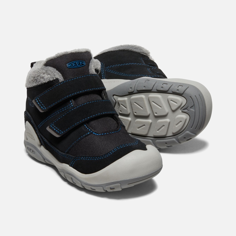 Chukka De Doble Tira Con Nudo Para Niños Grandes Kein Black-mykonos Blue