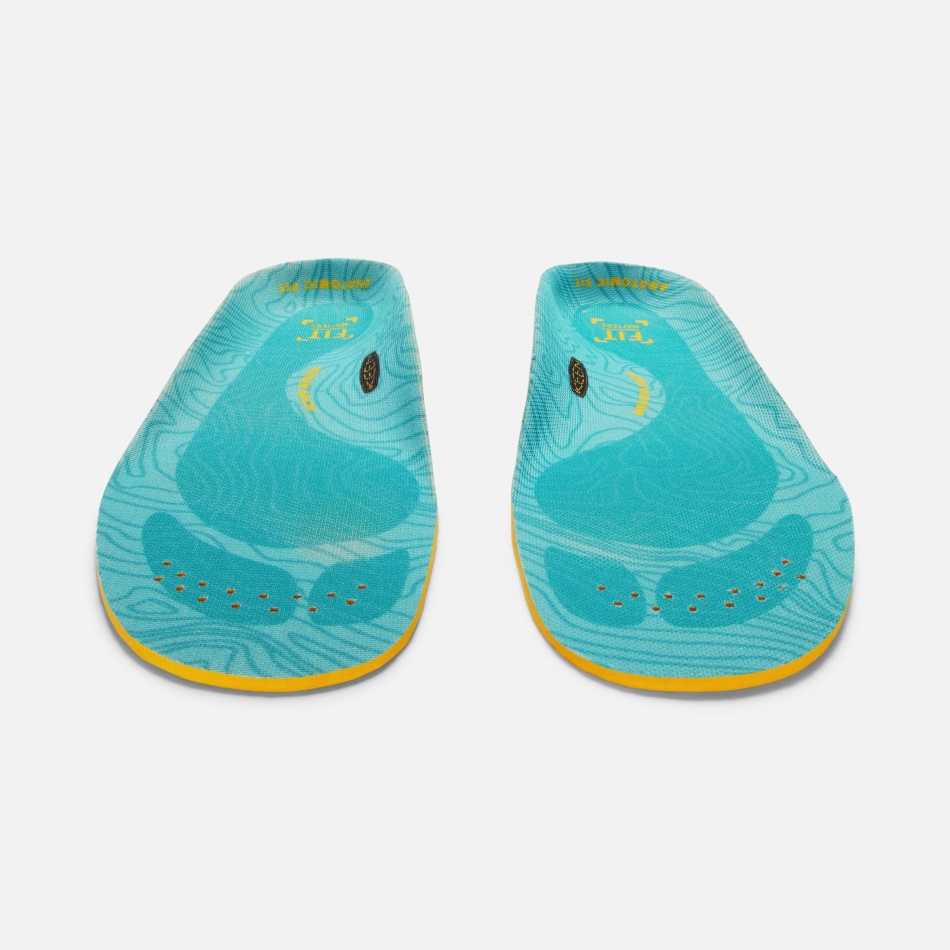 Plantilla De Arco Medio K-30 Para Mujer De Color Azul Afilado