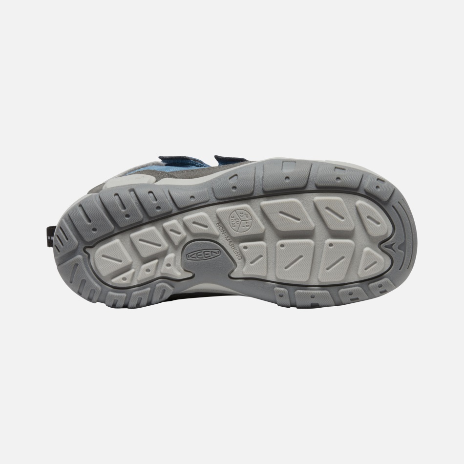 Chukka De Doble Tira Con Nudo De Niño Grande Shadow Sharp Azul Imán