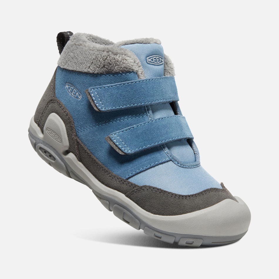 Chukka De Doble Tira Con Nudo De Niño Grande Shadow Sharp Azul Imán