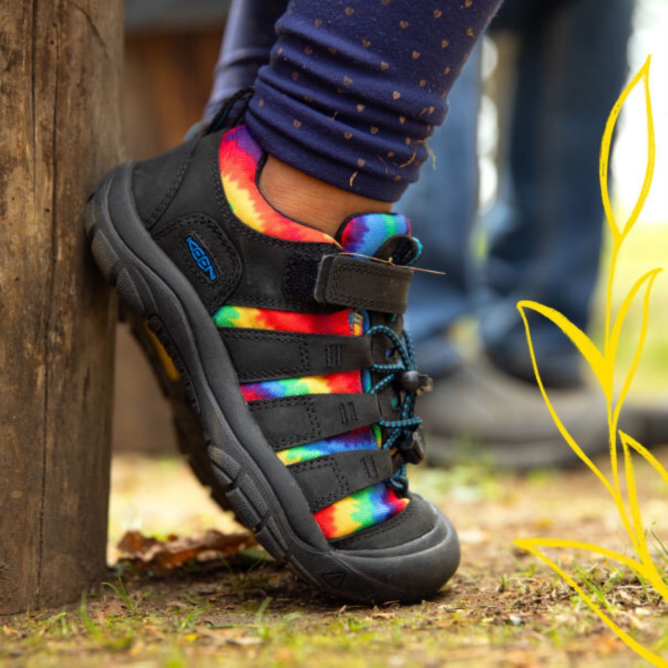 Zapato Newport Para Niños Grandes Con Efecto Teñido Anudado Original En Negro