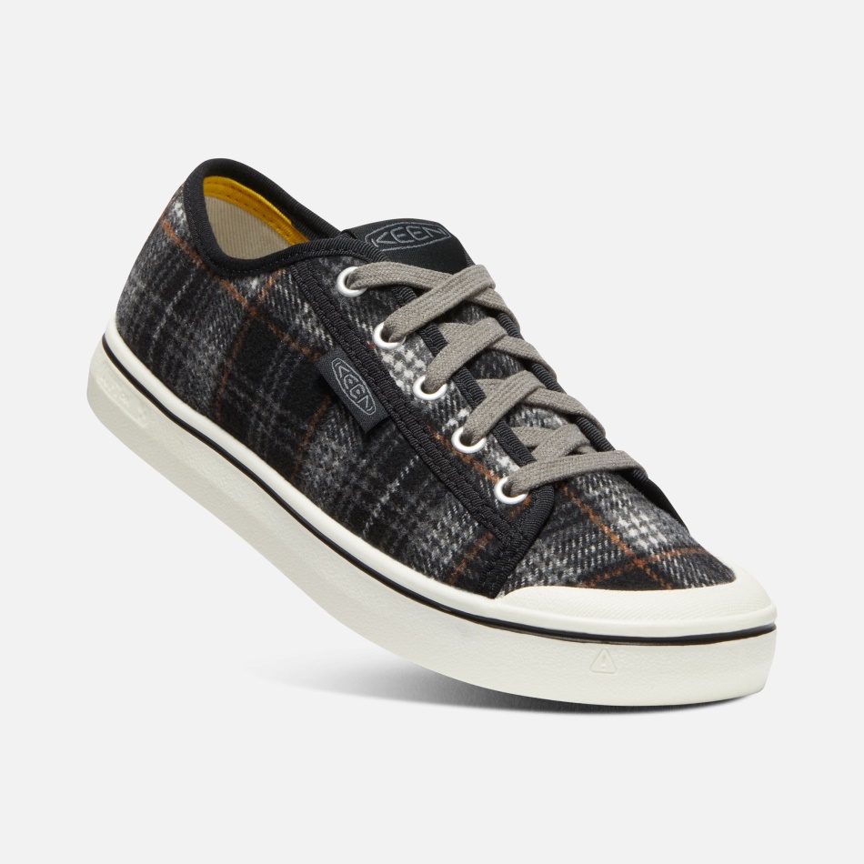 Zapatilla Elsa V Mujer Negro Plaid-steel Grey