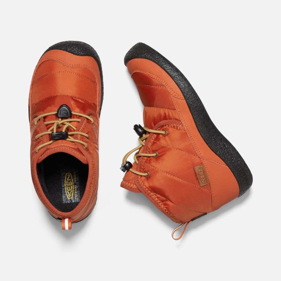 Chukka Impermeable Howser II Para Niños Grandes Clay-Black De Kein Potters