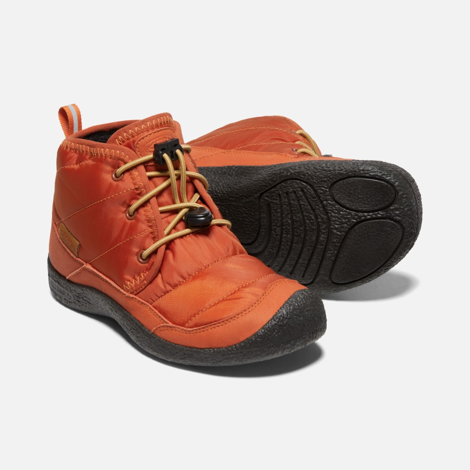 Chukka Impermeable Howser II Para Niños Grandes Clay-Black De Kein Potters