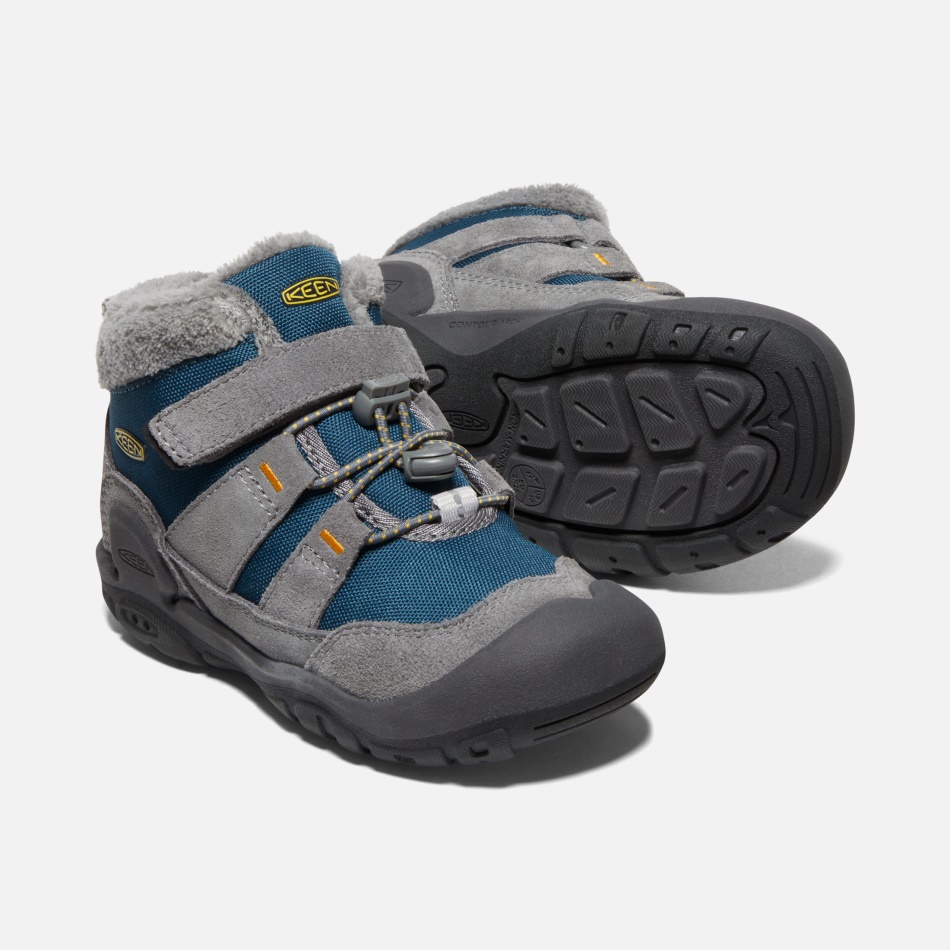 Chukka Con Nudo Para Niños Pequeños Acero Gris Azulado Wing Verde Azulado