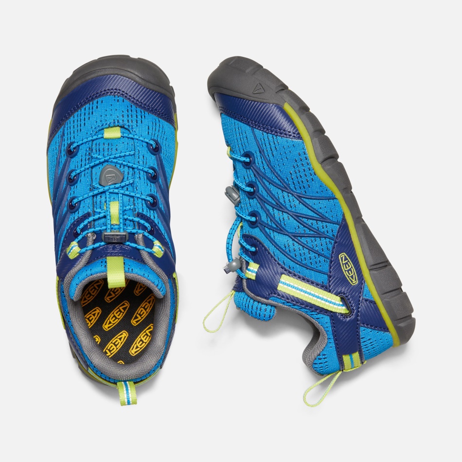 Brillante Azul-azul Profundidades Entusiastas Niños Grandes Chandler Cnx