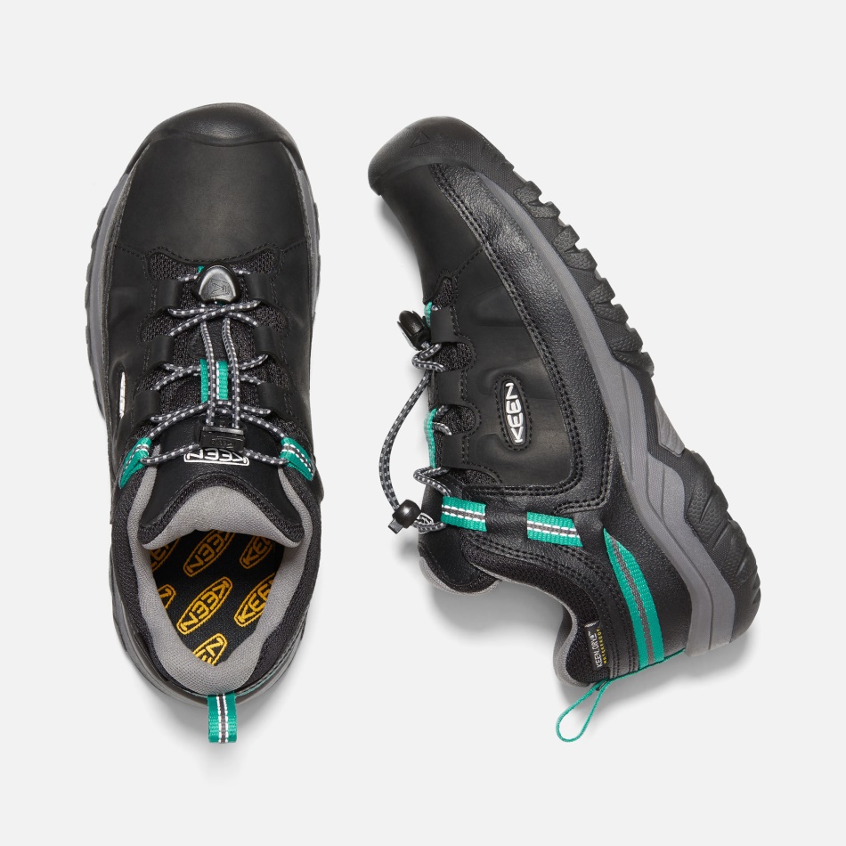 Zapato Impermeable Targhee Para Niños Grandes Black-star White