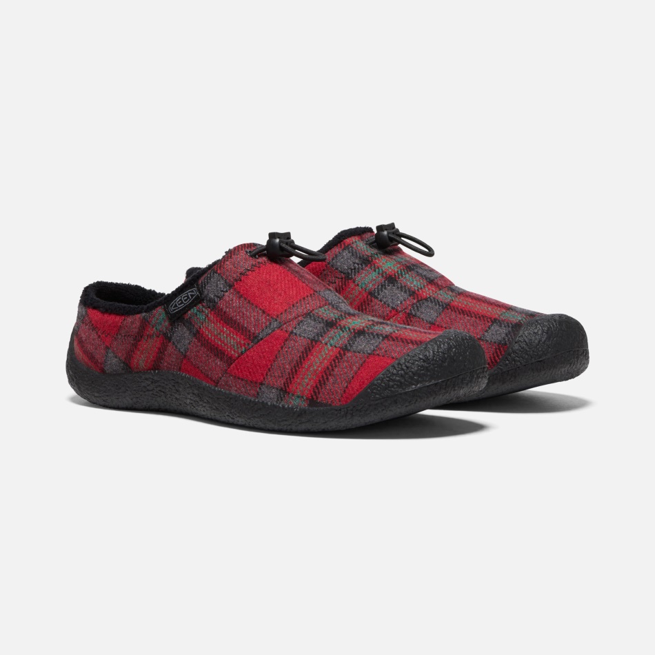 Chanclas Howser Iii Para Mujer De Red Plaid-steel Grey