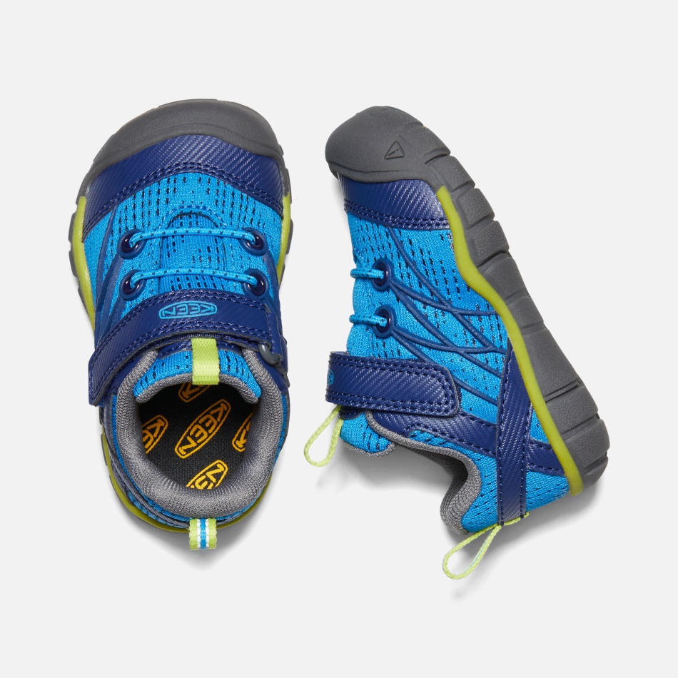 Brillante Azul-azul Profundidades Entusiastas Niños Pequeños Chandler Cnx